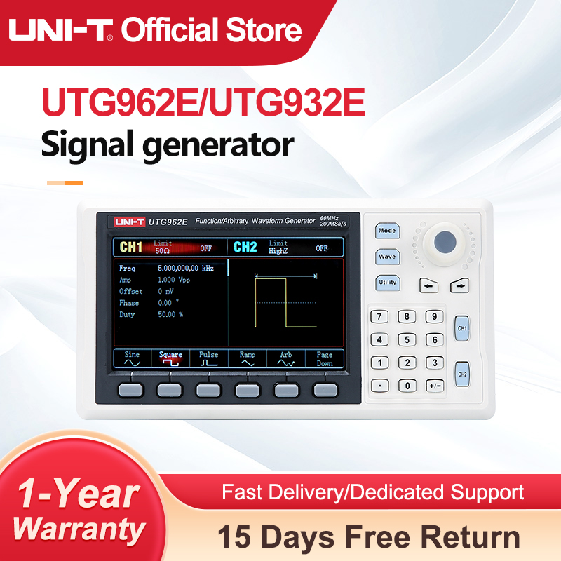 UNI-T UTG932E UTG962E Funzione - Dual Channel Arbitrary Waveform Function Generator 60Mhz recensione e prezzo